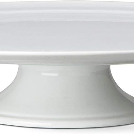 White Footed Cake Plate/Stand, 14.5"