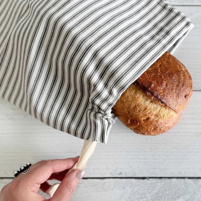 Linen and Cotton Blend Bread Bags