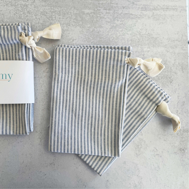 Linen and Cotton Blend Bread Bags