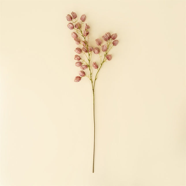 Pink Lantern Flower Stem, 34"