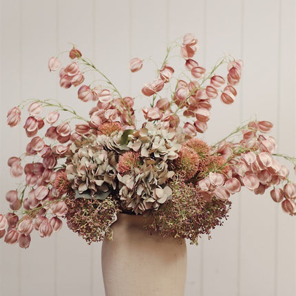 Pink Lantern Flower Stem, 34"