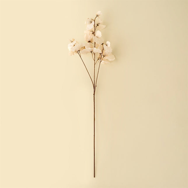 Cream Sweet Pea Floral Stem, 24"