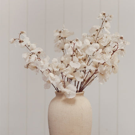 Cream Sweet Pea Floral Stem, 24"