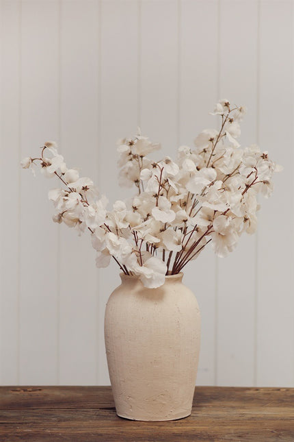 Cream Sweet Pea Floral Stem, 24"