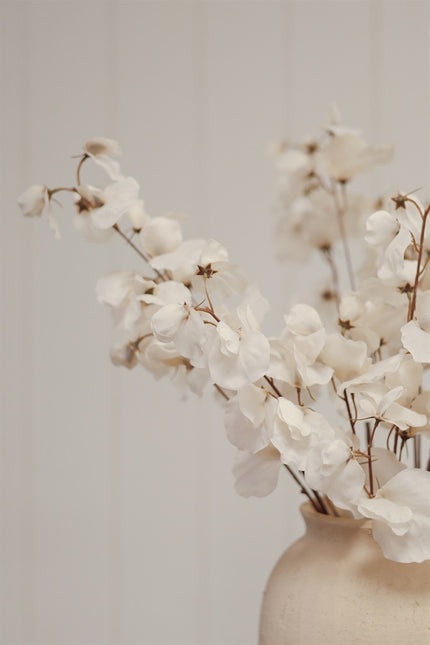 Cream Sweet Pea Floral Stem, 24"