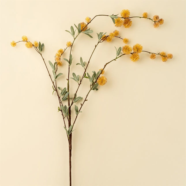 Golden Globe Flower Spray, 36"