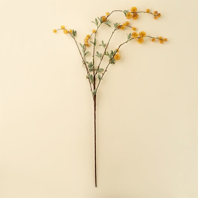Golden Globe Flower Spray, 36"