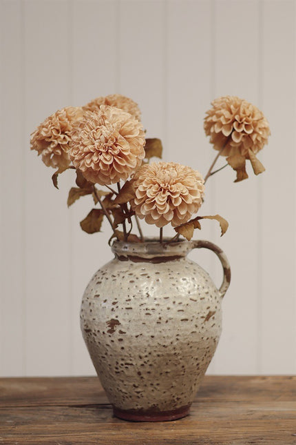 Cream PomPom Dahlia Stem