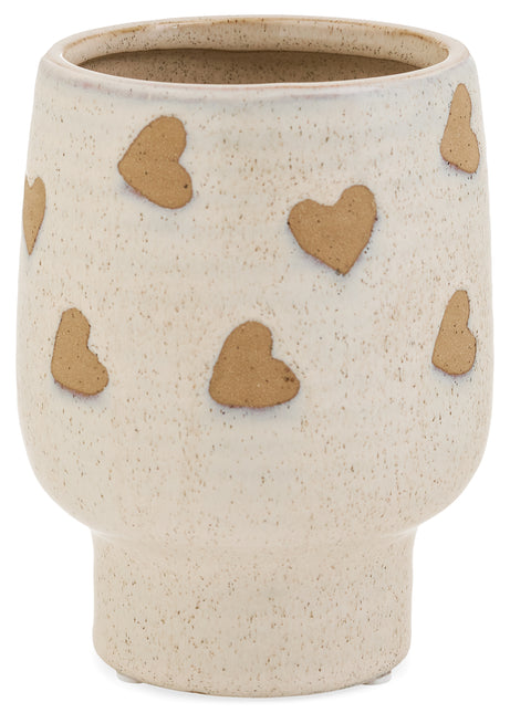 Stoneware Heart Planter
