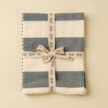 Hampton Stripe Tea Towels S/2