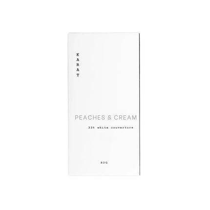 KARAT CHOCOLATE Peaches & Cream Bar, 80g.