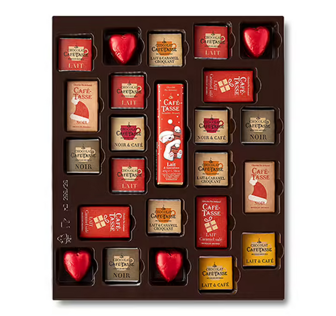 CAFE TASSE Belgian Chocolate Advent Calendar