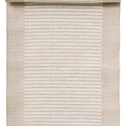Ribbed Woven Cotton Table Runner, 72" X 13"