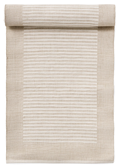 Ribbed Woven Cotton Table Runner, 72" X 13"