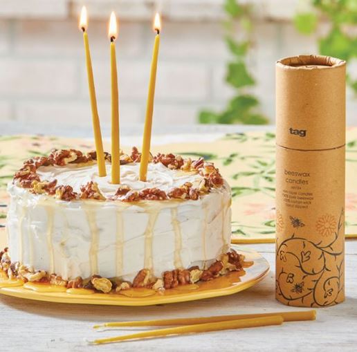 100% Beeswax Birthday Candles