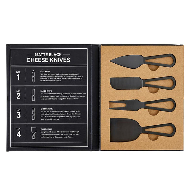 Charcuterie Knife Set, Matte Black