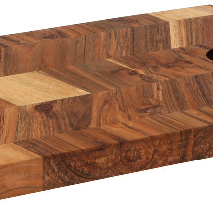 Acacia Chevron Serving Board, 10.25"