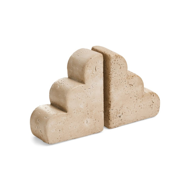 Travertine-Look Cement Bookend