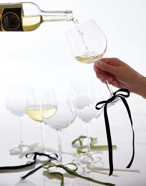Velvet Bow Wine Glass Charms