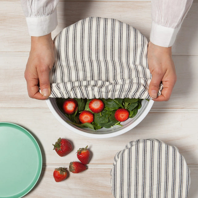 Ticking Stripe Bowl Covers