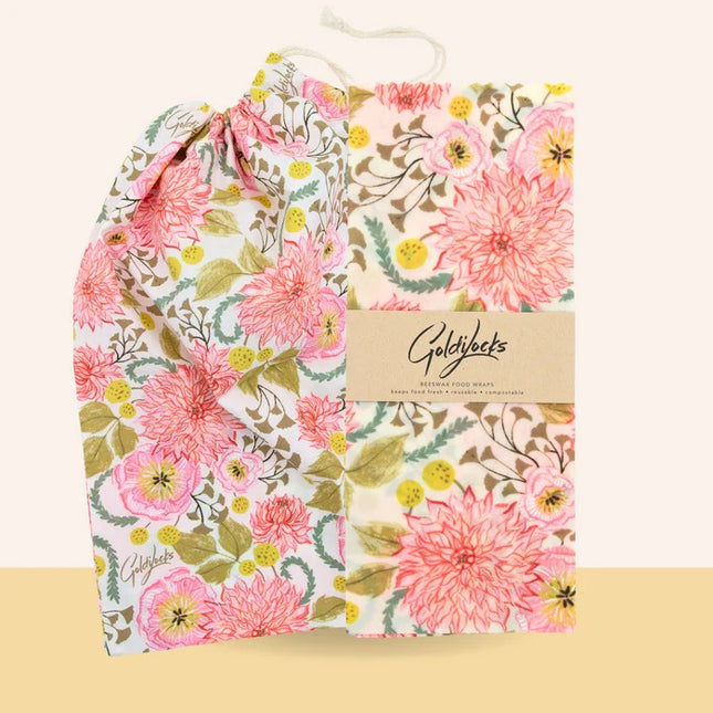 GOLDILOCKS Bread Bag and Beeswax Wrap Set