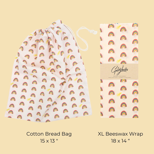 GOLDILOCKS Bread Bag and Beeswax Wrap Set