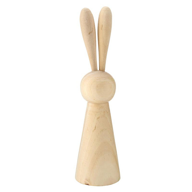 Wooden Bunny Figurine