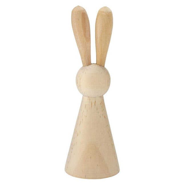 Wooden Bunny Figurine