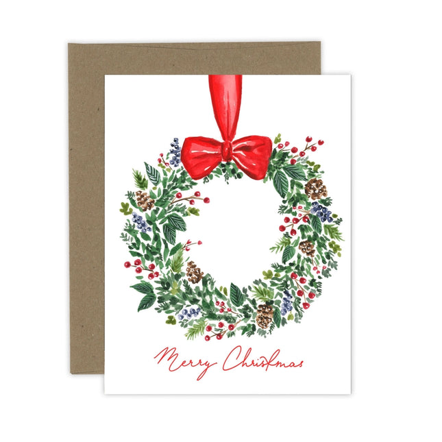 ALMEIDA ILLUSTRATIONS Christmas Berry Wreath