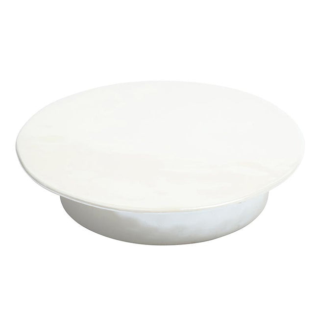 Luster Cream Pedestal Cake Stand