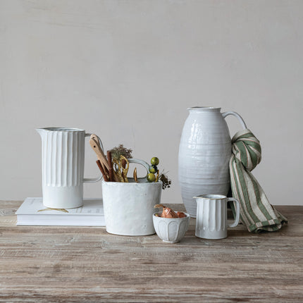 Stoneware Crock with Handle
