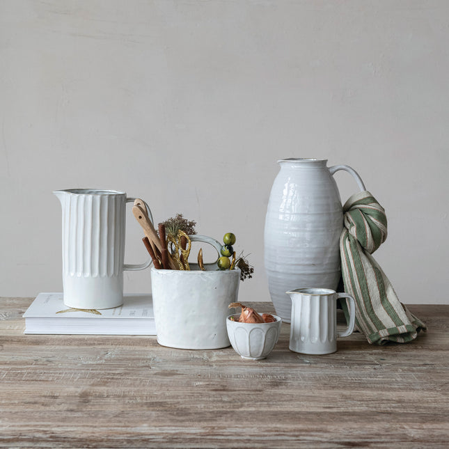 Stoneware Crock with Handle