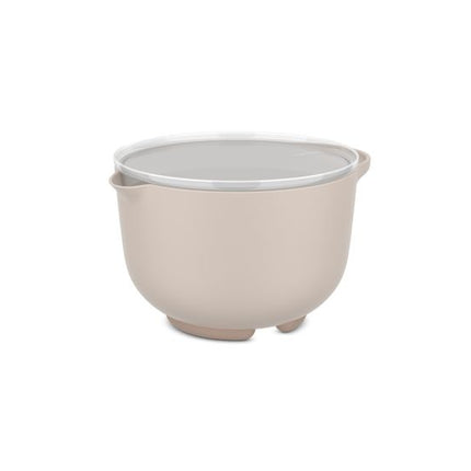 MEPAL Lidded Chef-It Mixing Bowl, Chalk, 1500ml