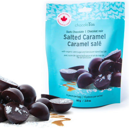 CHOCOLATAS Salted Caramels, Milk or Dark