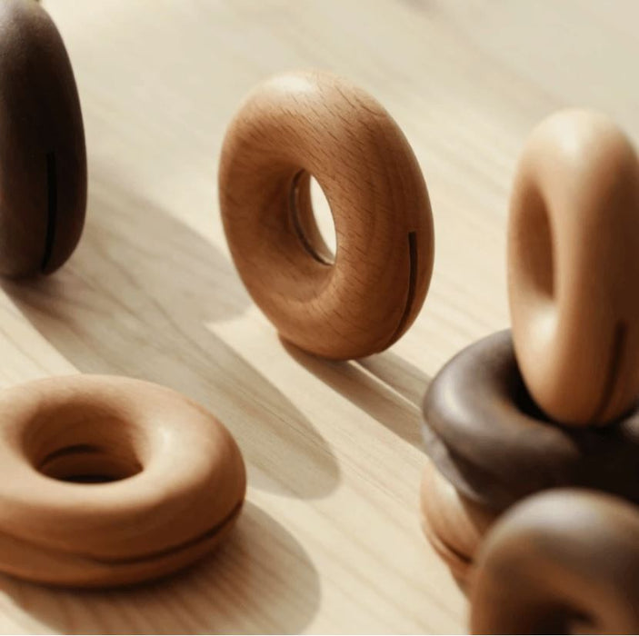 Wooden Donut Bag Clip