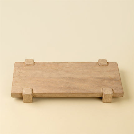 Drift Pedestal Tray, Bleached