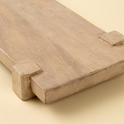 Drift Pedestal Tray, Bleached
