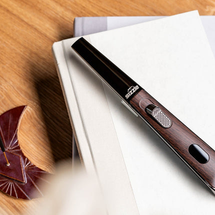 SIZZLE LIGHTERS Lux Walnut Rechargable USB Lighter