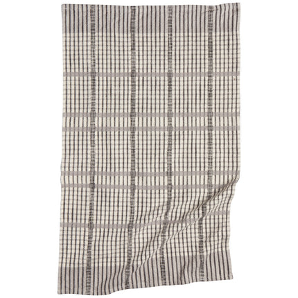 Pewter Finley Check Dishtowel