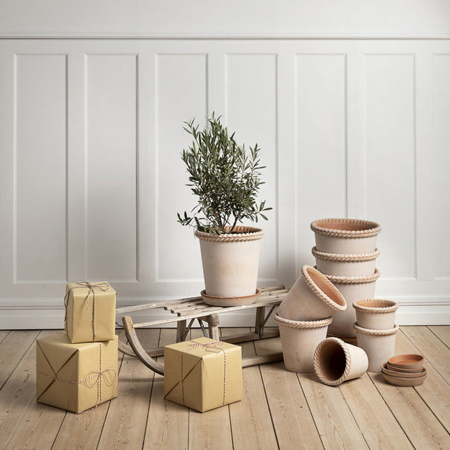 BERGS POTTER Emilia Clay Pots w/Tray