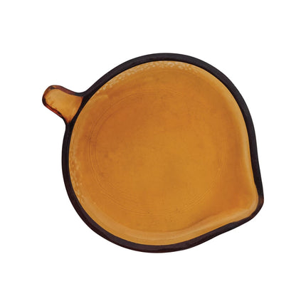 Recycled Amber Glass Spoon Rest