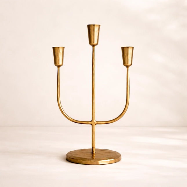 Gold Iron Candleabra