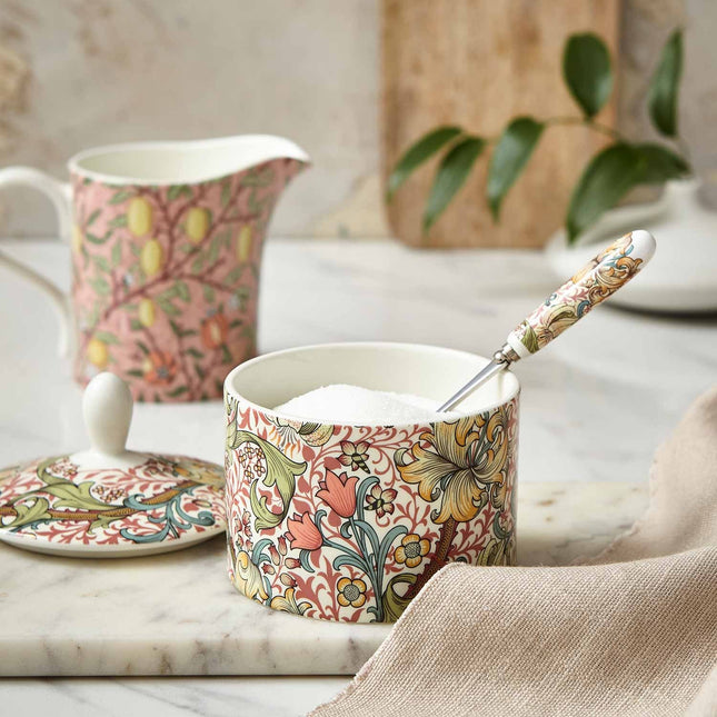 SPODE Morris & Co Covered Sugar Bowl