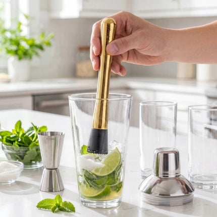 Brass Plated Stainless Muddler