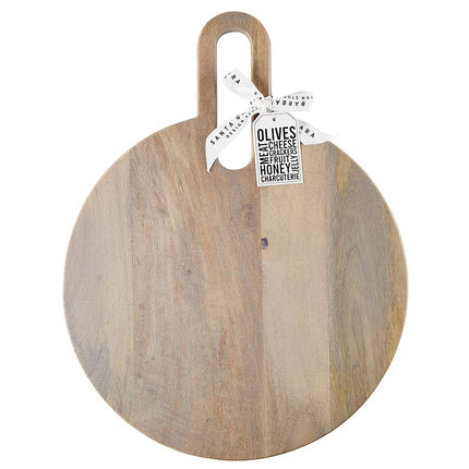 Grey-Finished Mango Wood Charcuterie Board