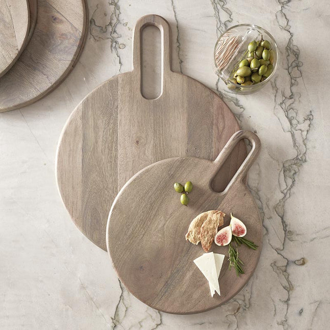 Grey-Finished Mango Wood Charcuterie Board