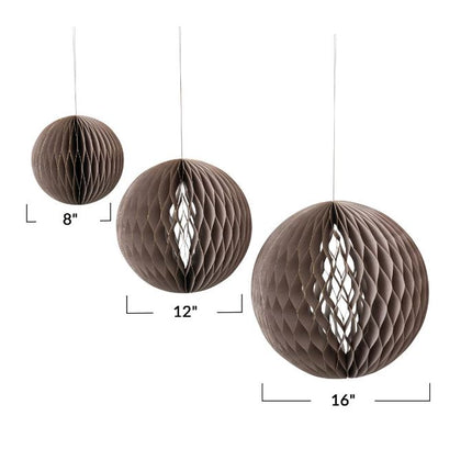 Decorative Christmas Orbs, Grey