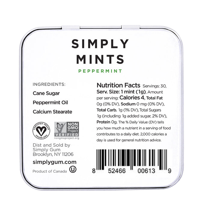 SIMPLY MINTS, Peppermint,  56g