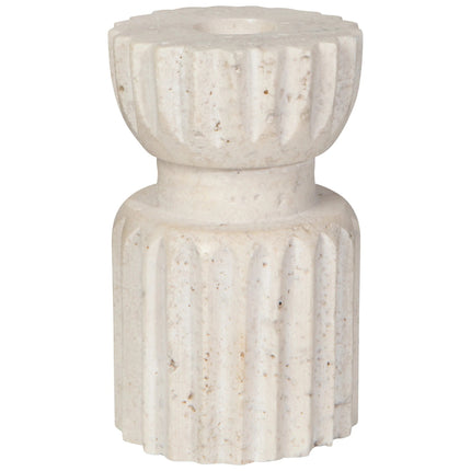 Iona Travertine Candleholder
