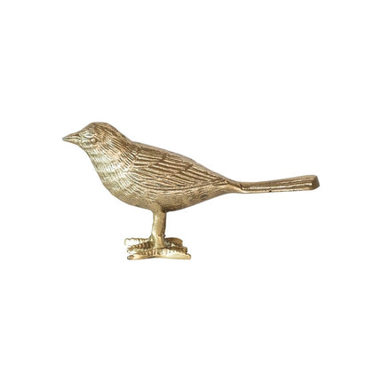 Cast Aluminum Bird w/Gold Finish
